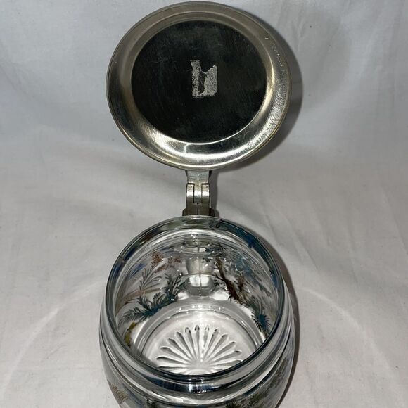 Beautiful Glass Stein with a Painted Nature Scape. - Picture 6 of 8